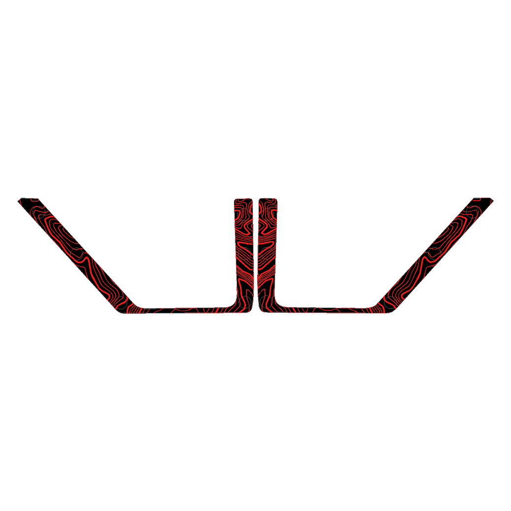 Topo Rear Door Net Trim Overlay Kit (Printed Series) - 2021+ Bronco - Speedlogix