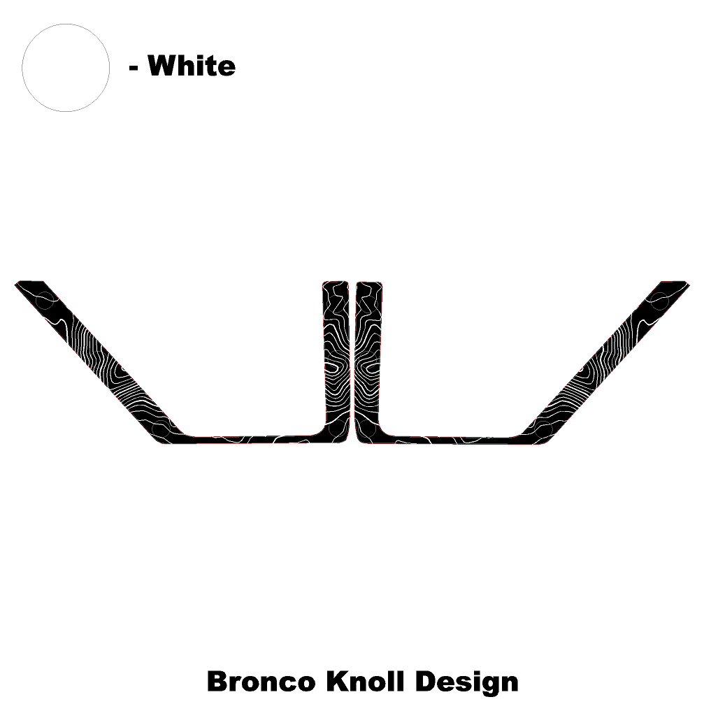 Topo Rear Door Net Trim Overlay Kit (Printed Series) - 2021+ Bronco - Speedlogix