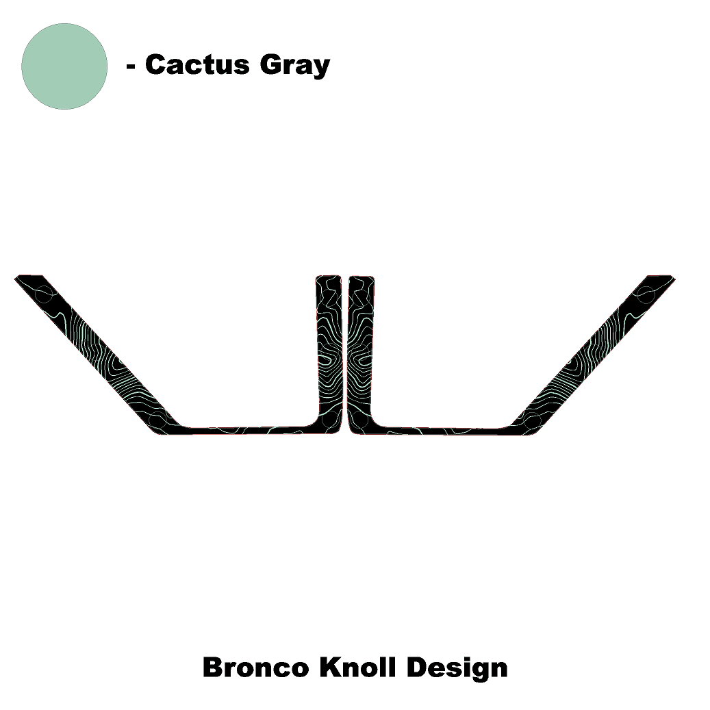 Topo Rear Door Net Trim Overlay Kit (Printed Series) - 2021+ Bronco - Speedlogix