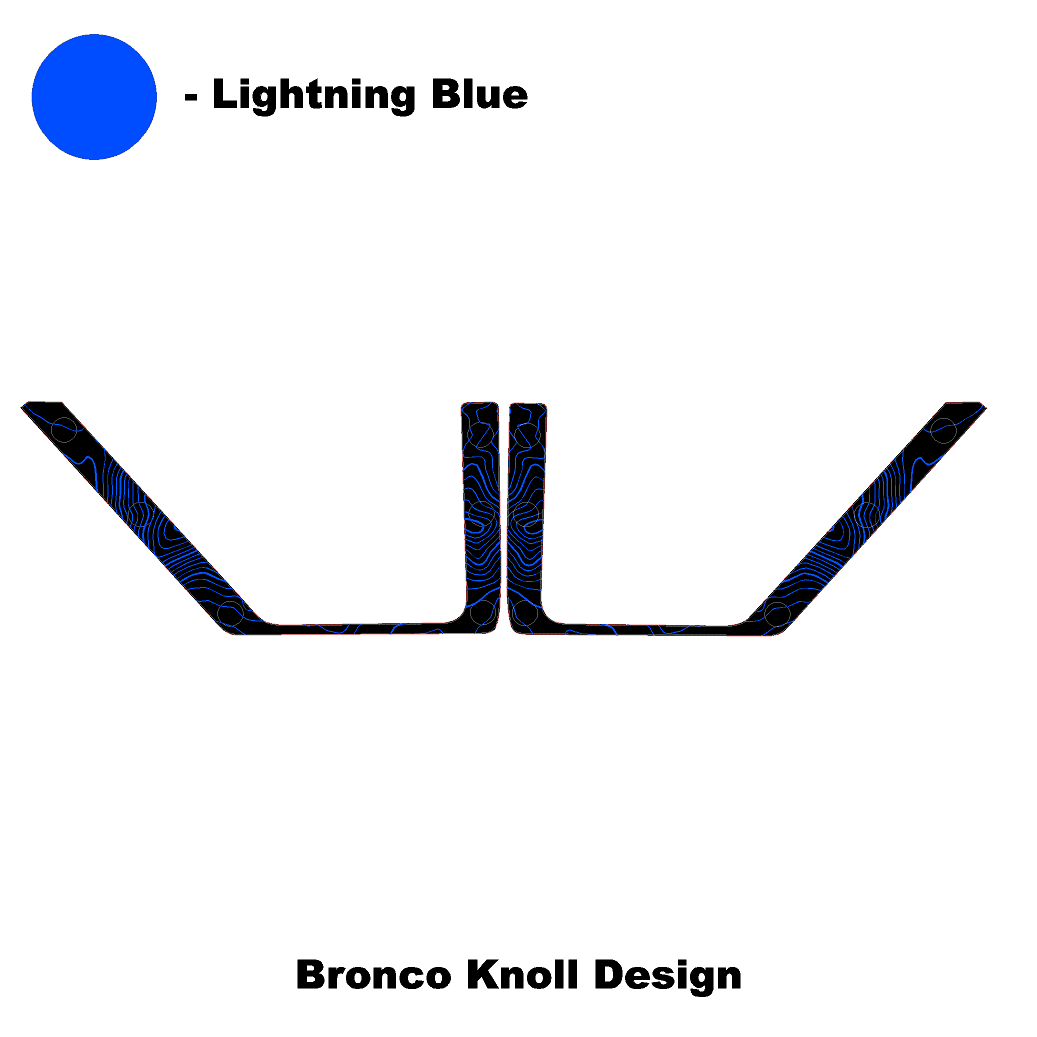 Topo Rear Door Net Trim Overlay Kit (Printed Series) - 2021+ Bronco - Speedlogix