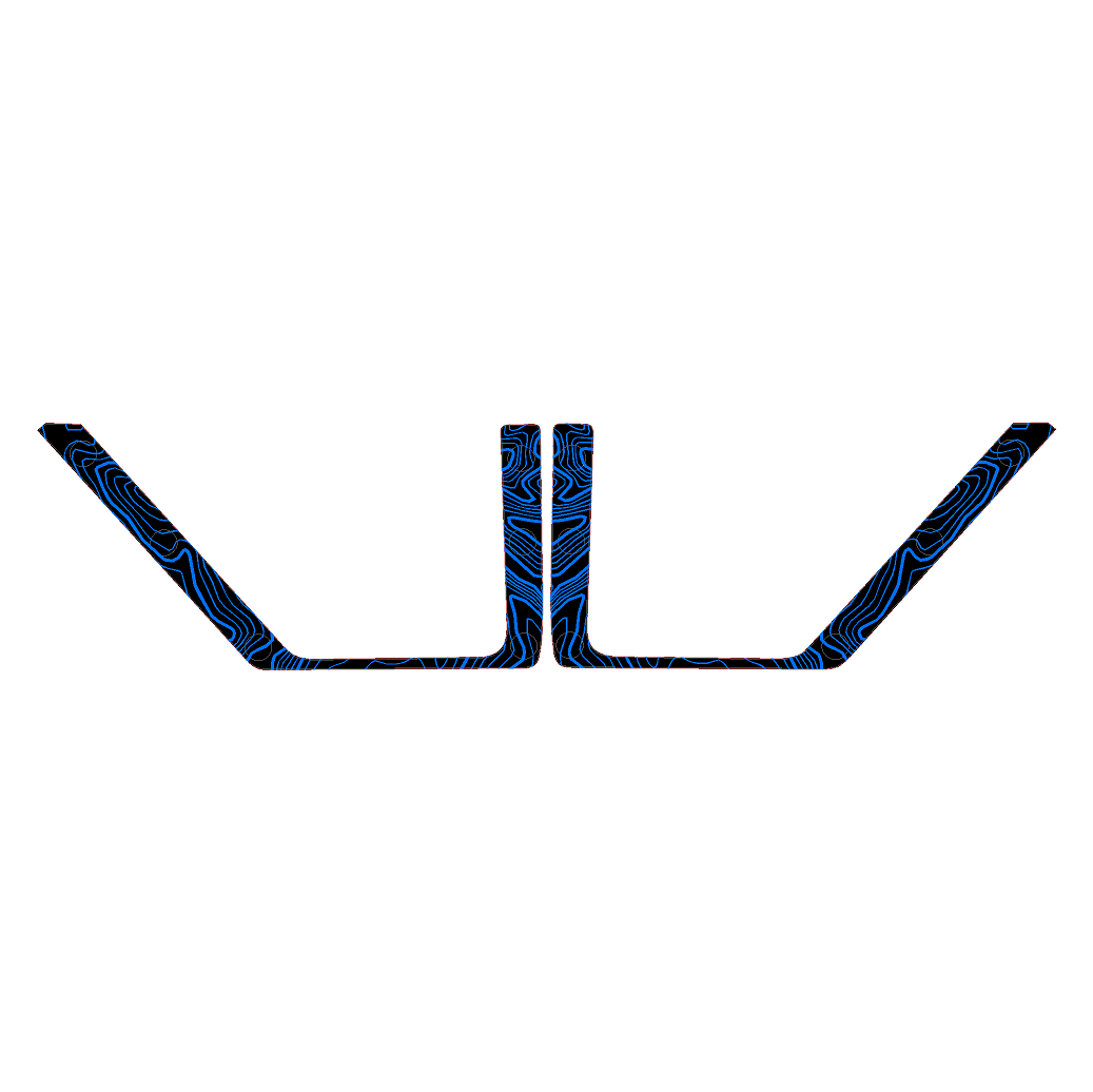 Topo Rear Door Net Trim Overlay Kit (Printed Series) - 2021+ Bronco - Speedlogix