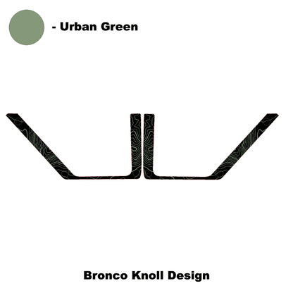 Topo Rear Door Net Trim Overlay Kit (Printed Series) - 2021+ Bronco - Speedlogix