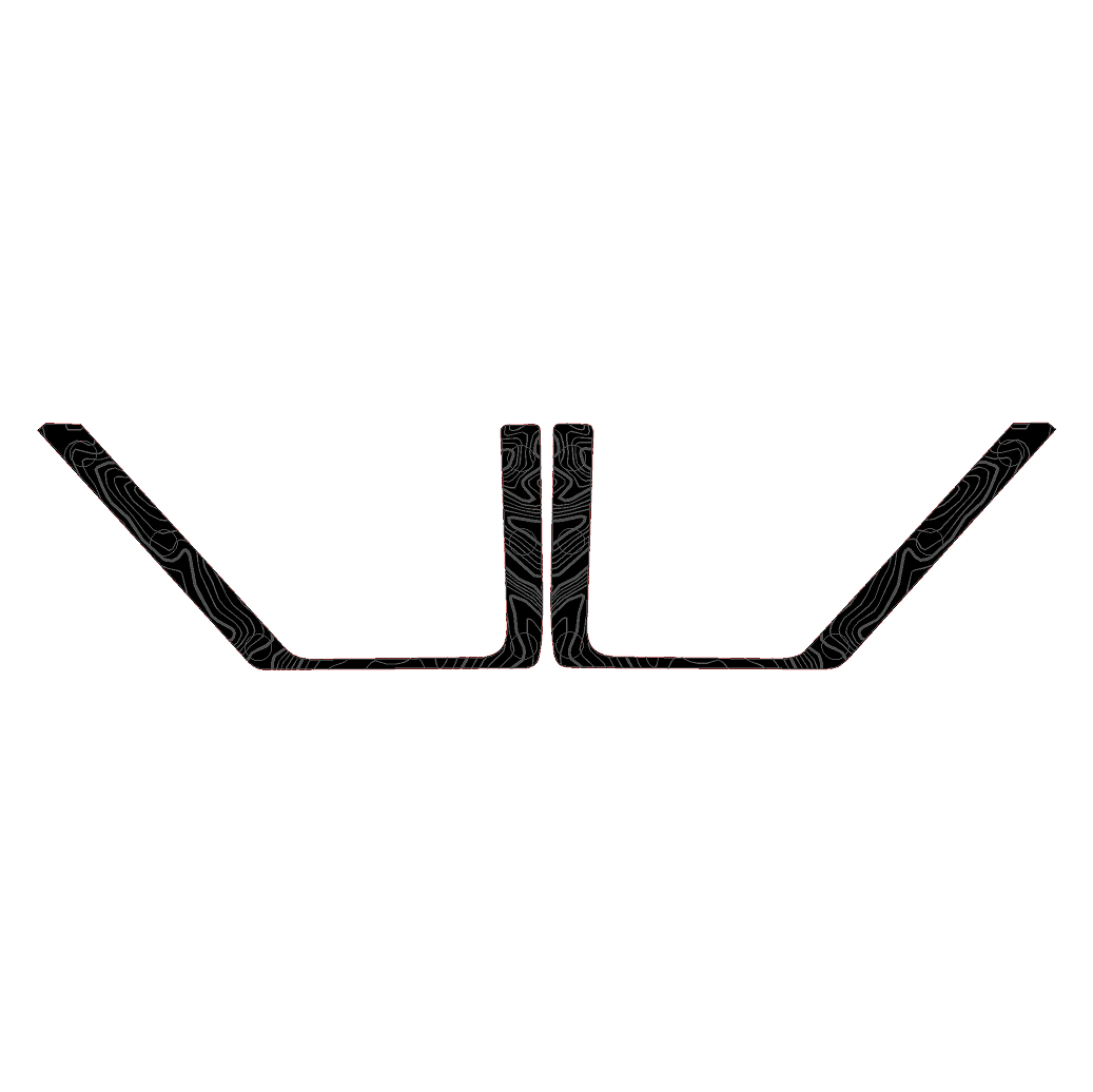 Topo Rear Door Net Trim Overlay Kit (Printed Series) - 2021+ Bronco - Speedlogix