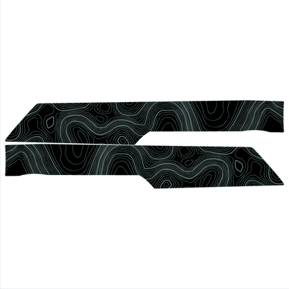 Topo Rear Interior Lower Door Card Insert Overlays (Printed Series) - 2021+ Bronco 4 Door - Speedlogix