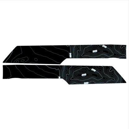 Topo Rear Interior Lower Door Card Insert Overlays (Printed Series) - 2021+ Bronco 4 Door - Speedlogix