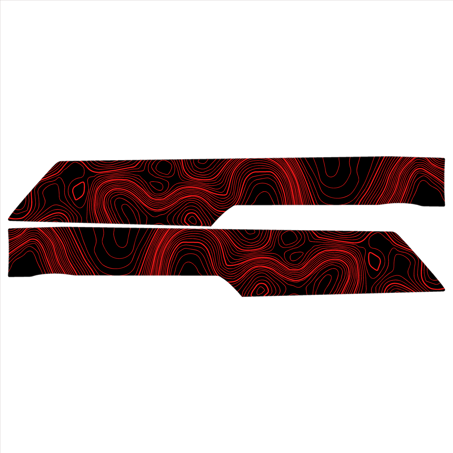 Topo Rear Interior Lower Door Card Insert Overlays (Printed Series) - 2021+ Bronco 4 Door - Speedlogix