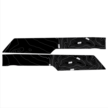 Topo Rear Interior Lower Door Card Insert Overlays (Printed Series) - 2021+ Bronco 4 Door - Speedlogix