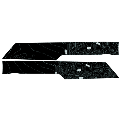 Topo Rear Interior Lower Door Card Insert Overlays (Printed Series) - 2021+ Bronco 4 Door - Speedlogix