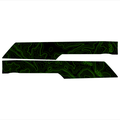 Topo Rear Interior Upper Door Card Insert Overlays (Printed Series) - 2021+ Bronco 4 Door - Speedlogix