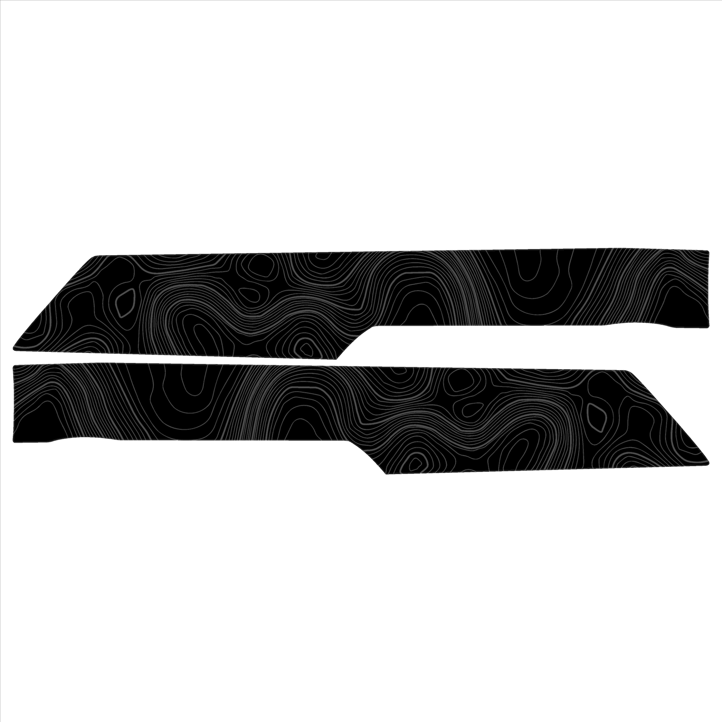 Topo Rear Interior Upper Door Card Insert Overlays (Printed Series) - 2021+ Bronco 4 Door - Speedlogix