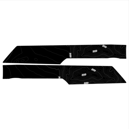 Topo Rear Interior Upper Door Card Insert Overlays (Printed Series) - 2021+ Bronco 4 Door - Speedlogix