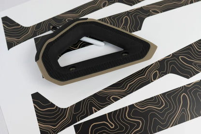 Topo Rear Interior Upper Door Card Insert Overlays (Printed Series) - 2021+ Bronco 4 Door - Speedlogix