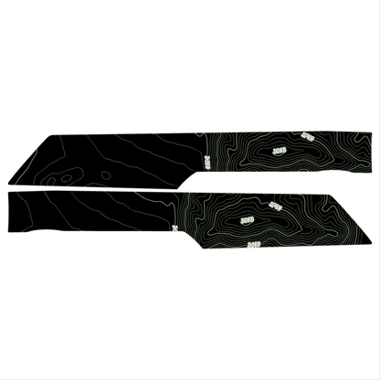 Topo Rear Interior Upper Door Card Insert Overlays (Printed Series) - 2021+ Bronco 4 Door - Speedlogix