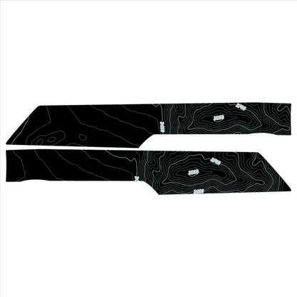 Topo Rear Interior Upper Door Card Insert Overlays (Printed Series) - 2021+ Bronco 4 Door - Speedlogix