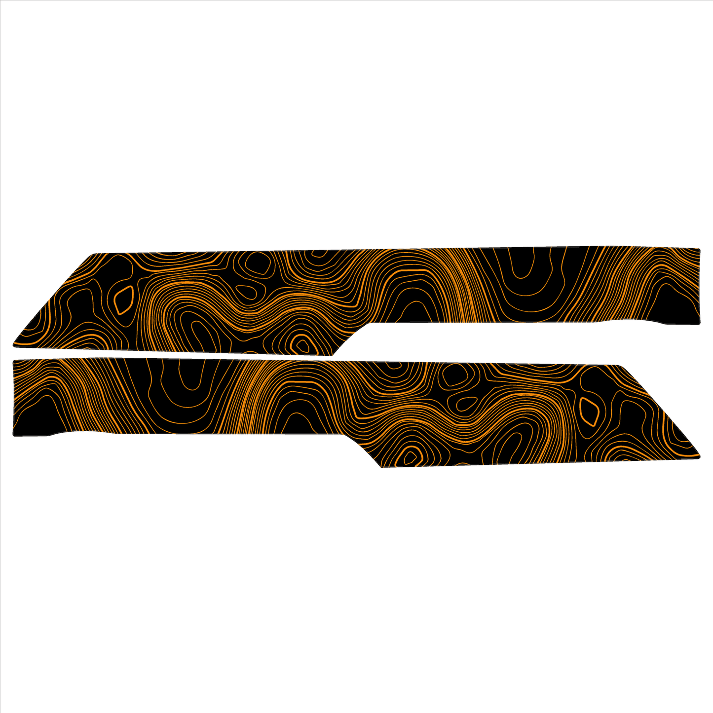 Topo Rear Interior Upper Door Card Insert Overlays (Printed Series) - 2021+ Bronco 4 Door - Speedlogix