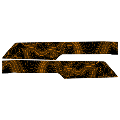 Topo Rear Interior Upper Door Card Insert Overlays (Printed Series) - 2021+ Bronco 4 Door - Speedlogix