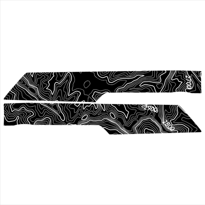 Topo Rear Interior Upper Door Card Insert Overlays (Printed Series) - 2021+ Bronco 4 Door - Speedlogix