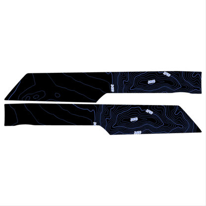 Topo Rear Interior Upper Door Card Insert Overlays (Printed Series) - 2021+ Bronco 4 Door - Speedlogix