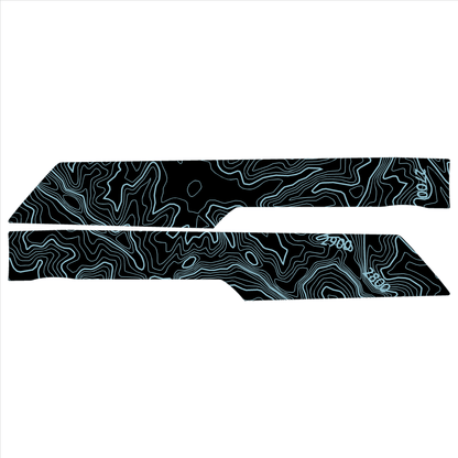 Topo Rear Interior Upper Door Card Insert Overlays (Printed Series) - 2021+ Bronco 4 Door - Speedlogix