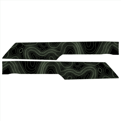 Topo Rear Interior Upper Door Card Insert Overlays (Printed Series) - 2021+ Bronco 4 Door - Speedlogix