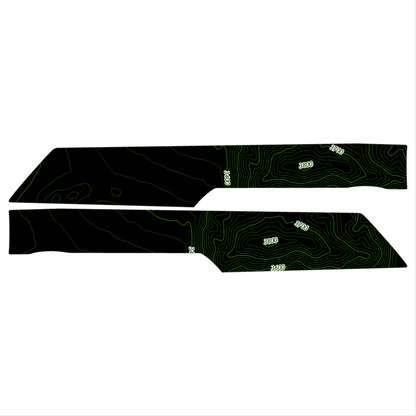Topo Rear Interior Upper Door Card Insert Overlays (Printed Series) - 2021+ Bronco 4 Door - Speedlogix