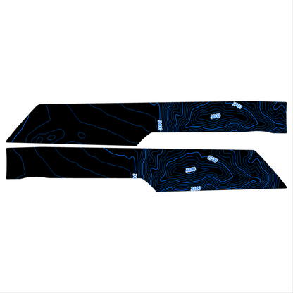 Topo Rear Interior Upper Door Card Insert Overlays (Printed Series) - 2021+ Bronco 4 Door - Speedlogix