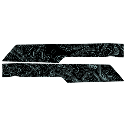 Topo Rear Interior Upper Door Card Insert Overlays (Printed Series) - 2021+ Bronco 4 Door - Speedlogix