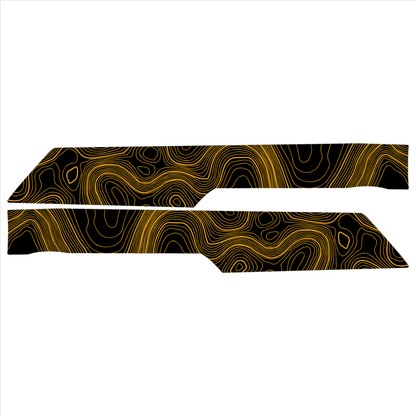 Topo Rear Interior Upper Door Card Insert Overlays (Printed Series) - 2021+ Bronco 4 Door - Speedlogix