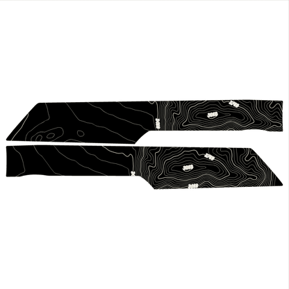 Topo Rear Interior Upper Door Card Insert Overlays (Printed Series) - 2021+ Bronco 4 Door - Speedlogix