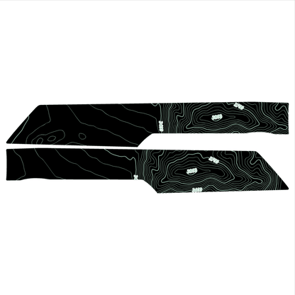 Topo Rear Interior Upper Door Card Insert Overlays (Printed Series) - 2021+ Bronco 4 Door - Speedlogix