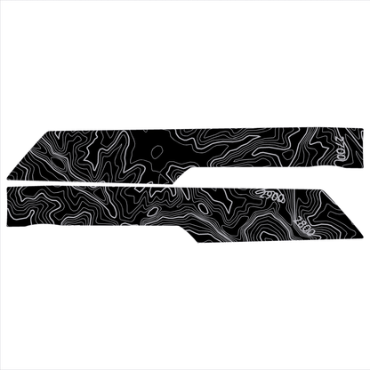 Topo Rear Interior Upper Door Card Insert Overlays (Printed Series) - 2021+ Bronco 4 Door - Speedlogix