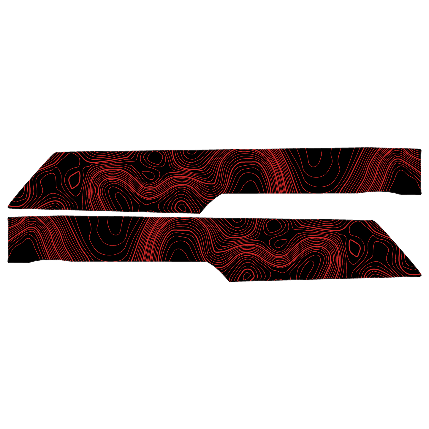 Topo Rear Interior Upper Door Card Insert Overlays (Printed Series) - 2021+ Bronco 4 Door - Speedlogix