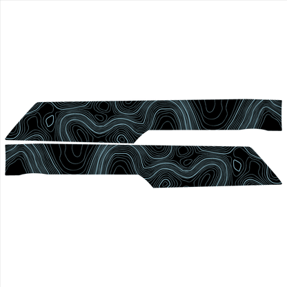 Topo Rear Interior Upper Door Card Insert Overlays (Printed Series) - 2021+ Bronco 4 Door - Speedlogix