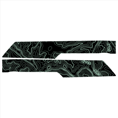 Topo Rear Interior Upper Door Card Insert Overlays (Printed Series) - 2021+ Bronco 4 Door - Speedlogix