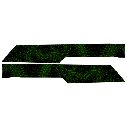 Topo Rear Interior Upper Door Card Insert Overlays (Printed Series) - 2021+ Bronco 4 Door - Speedlogix