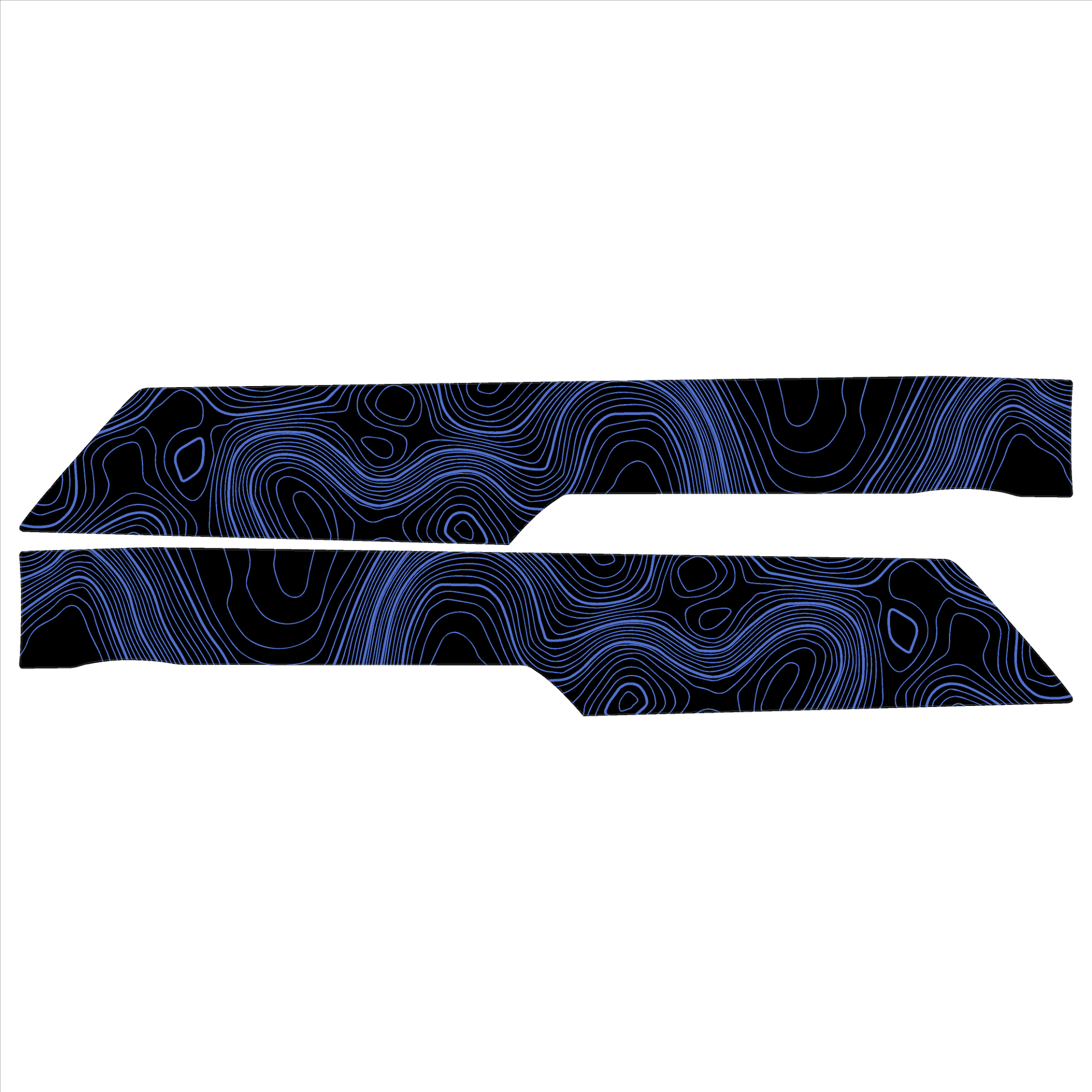 Topo Rear Interior Upper Door Card Insert Overlays (Printed Series) - 2021+ Bronco 4 Door - Speedlogix
