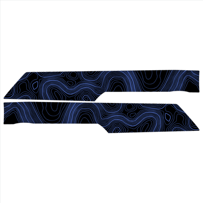 Topo Rear Interior Upper Door Card Insert Overlays (Printed Series) - 2021+ Bronco 4 Door - Speedlogix
