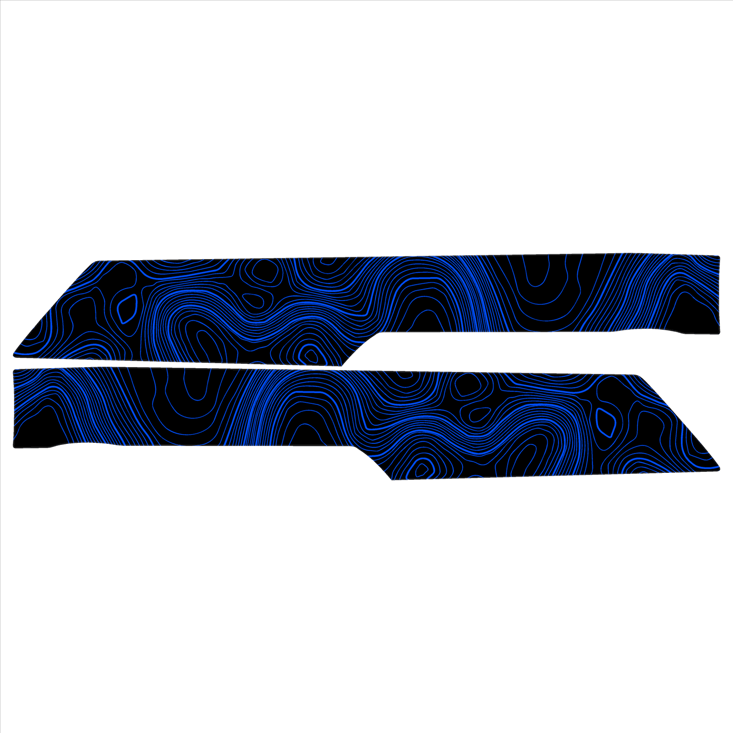 Topo Rear Interior Upper Door Card Insert Overlays (Printed Series) - 2021+ Bronco 4 Door - Speedlogix