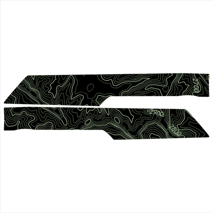 Topo Rear Interior Upper Door Card Insert Overlays (Printed Series) - 2021+ Bronco 4 Door - Speedlogix
