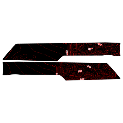 Topo Rear Interior Upper Door Card Insert Overlays (Printed Series) - 2021+ Bronco 4 Door - Speedlogix