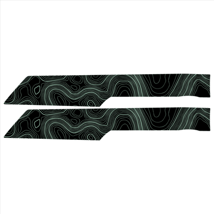 Topo Rear Interior Upper Door Card Insert Overlays (Printed Series) - 2021+ Bronco 4 Door - Speedlogix