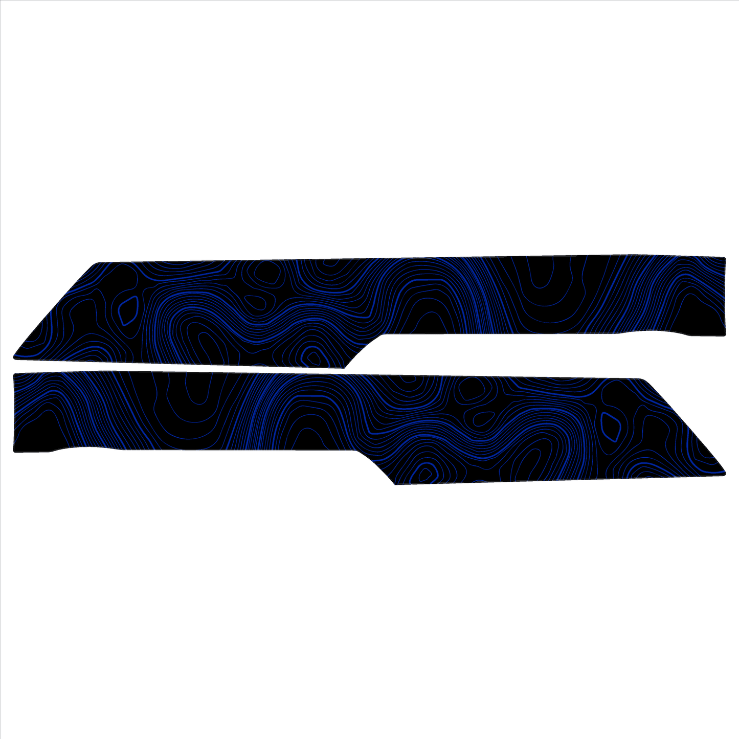 Topo Rear Interior Upper Door Card Insert Overlays (Printed Series) - 2021+ Bronco 4 Door - Speedlogix