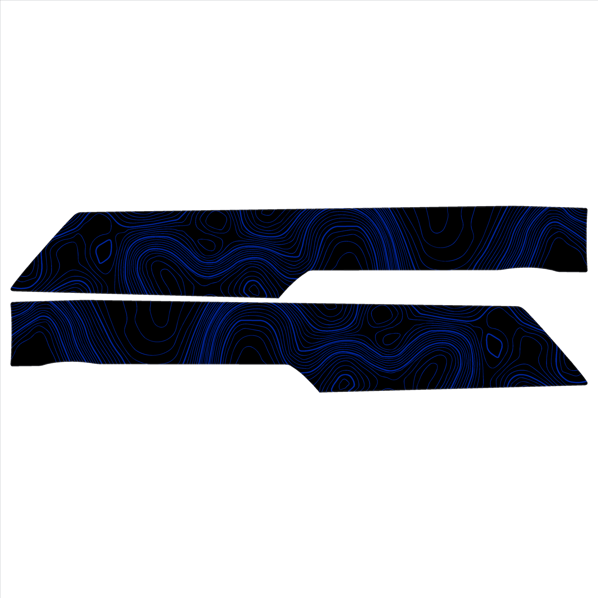Topo Rear Interior Upper Door Card Insert Overlays (Printed Series) - 2021+ Bronco 4 Door - Speedlogix