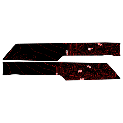 Topo Rear Interior Upper Door Card Insert Overlays (Printed Series) - 2021+ Bronco 4 Door - Speedlogix