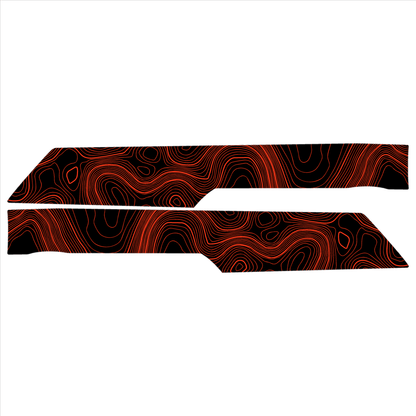 Topo Rear Interior Upper Door Card Insert Overlays (Printed Series) - 2021+ Bronco 4 Door - Speedlogix