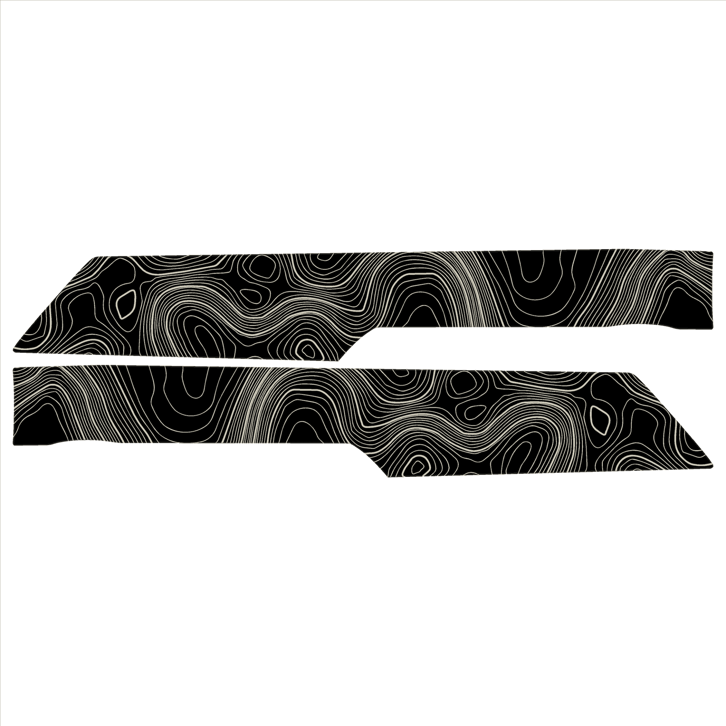 Topo Rear Interior Upper Door Card Insert Overlays (Printed Series) - 2021+ Bronco 4 Door - Speedlogix