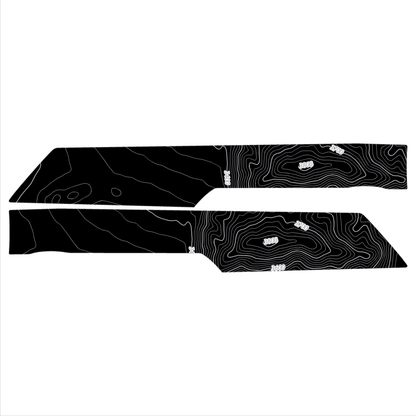 Topo Rear Interior Upper Door Card Insert Overlays (Printed Series) - 2021+ Bronco 4 Door - Speedlogix