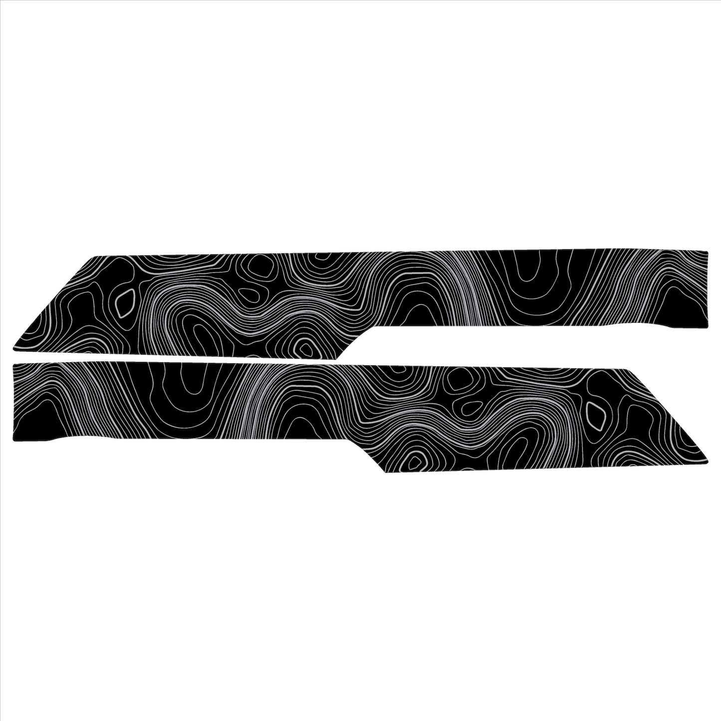 Topo Rear Interior Upper Door Card Insert Overlays (Printed Series) - 2021+ Bronco 4 Door - Speedlogix
