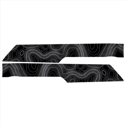 Topo Rear Interior Upper Door Card Insert Overlays (Printed Series) - 2021+ Bronco 4 Door - Speedlogix