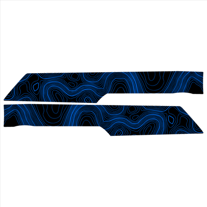 Topo Rear Interior Upper Door Card Insert Overlays (Printed Series) - 2021+ Bronco 4 Door - Speedlogix